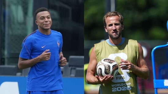 Kylian Mbappe for France and Harry Kane for England.(AFP, Reuters)