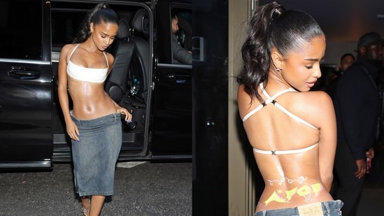 Tyla's latest accessory is a glitter tattoo advertising her new album