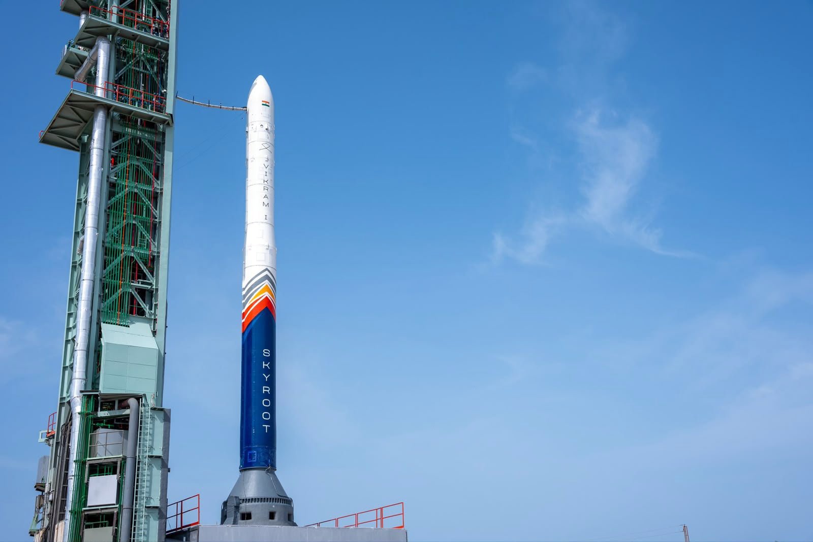 Prime Minister Narendra Modi tweeted the picture ahead of Vikram-1's launch. (@narendramodi/X via PTI) Prime Minister Narendra Modi tweeted the picture ahead of Vikram-1's launch. (@narendramodi/X via PTI)