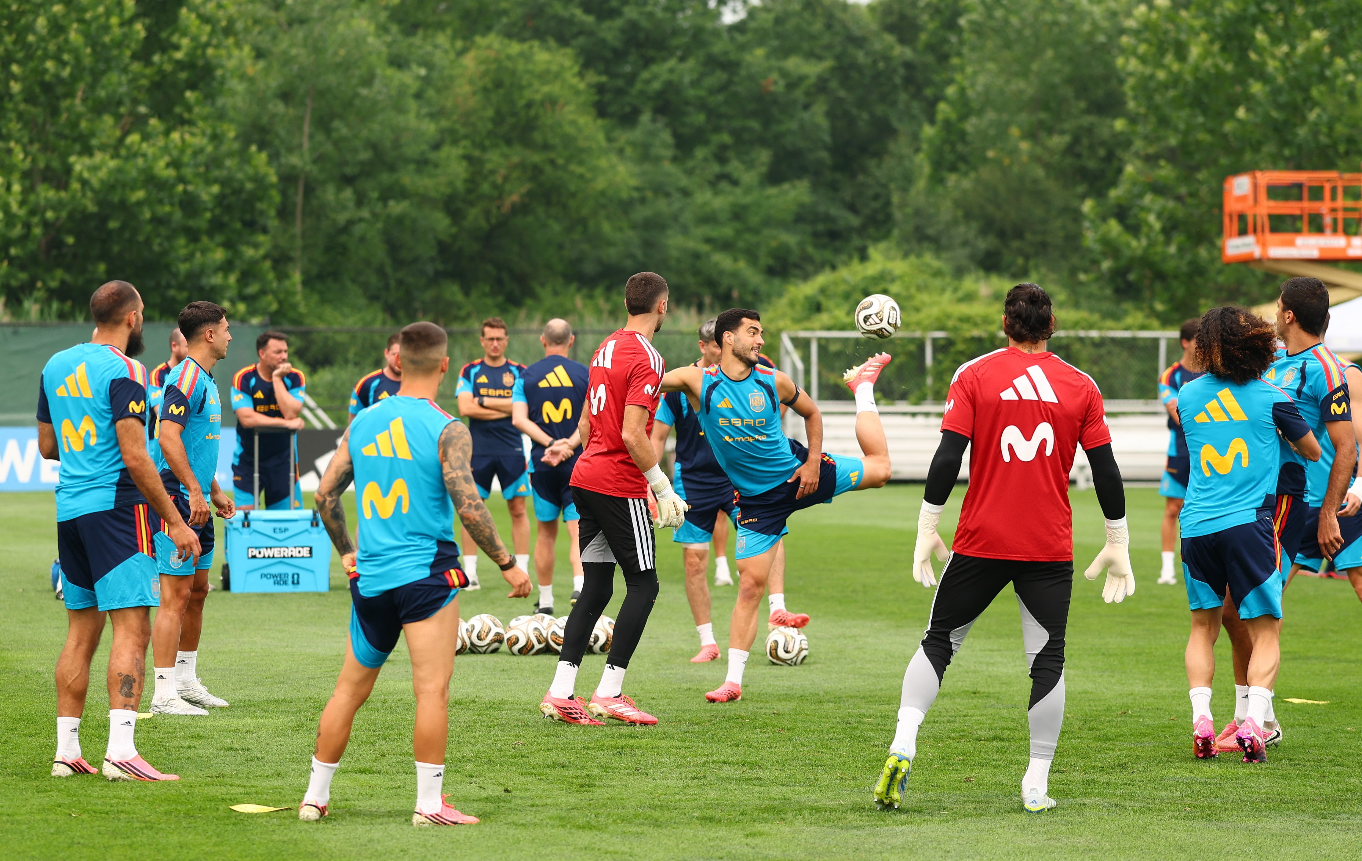 Mikel Merino revealed that the players could both see and smell the smoke. (IMAGN IMAGES via Reuters)