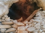 A Pakistan Army cave bunker on Jubar ridge, Batalik. (Capt Satish Kumar, Artillery OP, 15 Field Regiment)