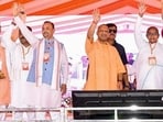 CM Yogi Adityanath in Sambhal on Saturday. (ANI PHOTO)