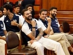 Virat Kohli, Gautam Gambhir and Rohit Sharma were all smiles