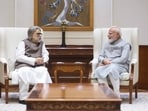 TMC breakaway faction leader Sudip Bandyopadhyay meets Prime Minister Narendra Modi in New Delhi on Saturday, after the Lok Sabha Speaker approved separate seating for the rebel group's 20 MPs.