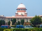 The Shri Panch Ramanandi Nirmohi Akhara moved the top court seeking a direction to the Centre to reconstitute the Shri Ramjanmabhoomi Teerth Kshetra Trust as a public trust. (HT)