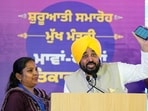 Punjab chief minister Bhagwant Mann rolled out ‘Mawan Dheeyan Satkar Yojana’ under which women from the general category will receive <span class='webrupee'>₹</span>1,000 a month. (@BhagwantMann X)