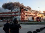 On Saturday, Ukraine sent attack drones to destroy e-commerce warehouses in the Moscow and Tambov regions, killing eight people and causing major fires.(REUTERS)