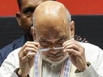 Union home minister Amit Shah in Kolkata on Sunday. (PTI)