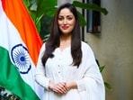 Yami Gautam won the “Best Actress in a Leading Role” award for her performance in “Article 370” (HT PHOTO)