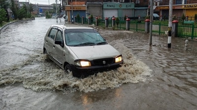 The rainfall, however, led to waterlogging in several parts of Srinagar, with roads inundated and storm drains overflowing in areas such as Khanyar (ANI)