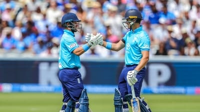 Jacob Bethell and Ben Duckett formed a 192-run opening stand for England (ANI Pic Service) Jacob Bethell and Ben Duckett formed a 192-run opening stand for England (ANI Pic Service)