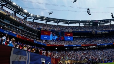 The FIFA World Cup final between Argentina and Spain is underway. The FIFA World Cup final between Argentina and Spain is underway.