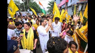 Jan Suraaj Party founder Prashant Kishor during a roadshow for the Bankipur Assembly by-election campaign, in Patna on Sunday. (ANI Photo) Jan Suraaj Party founder Prashant Kishor during a roadshow for the Bankipur Assembly by-election campaign, in Patna on Sunday. (ANI Photo)