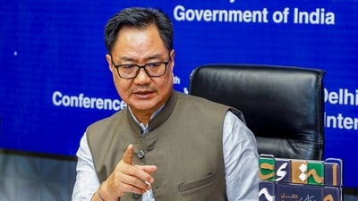 Union Parliamentary Affairs Minister Kiren Rijiju said that all parties have the right to speak under a parliamentary democracy. (Photo from file/PTI)