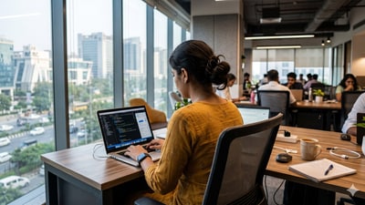 The post struck a chord with many professionals who echoed Goel’s views on financial discipline and wealth creation. (Representational image/Gemini AI generated) The post struck a chord with many professionals who echoed Goel’s views on financial discipline and wealth creation. (Representational image/Gemini AI generated)