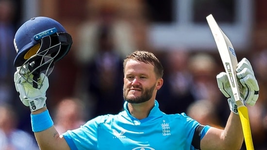 Ben Duckett scored his fourth ODI century. He fell for 141 off 135 balls.(ANI Pic Service)