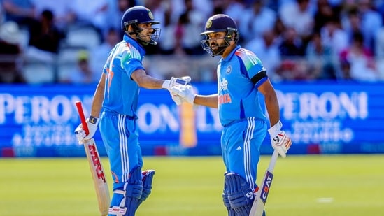 Rohit Sharma (138) and Shubman Gill (77) added 147 for the opening stand.(ANI Pic Service)