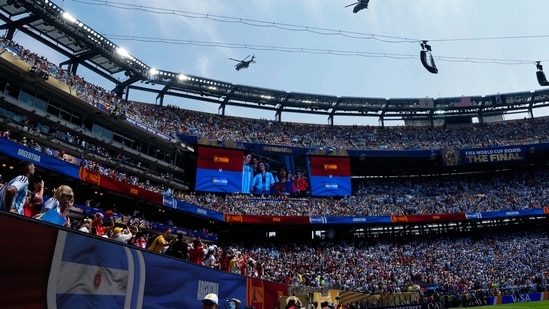 The FIFA World Cup final between Argentina and Spain is underway.