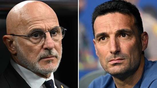Luis de la Fuente in Arlington and Lionel Scaloni in Miami Gardens.