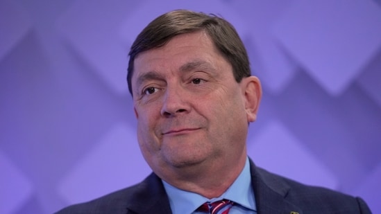 Former Maine Senate President Troy Jackson has taken a commanding lead in the race to become the Democratic nominee for the US Senate seat currently held by Republican Susan Collins. (AP Photo/Robert F. Bukaty)