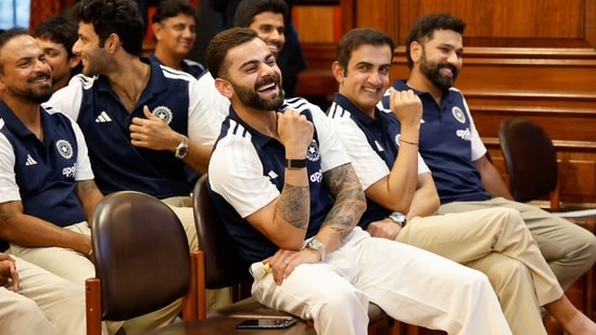 Virat Kohli, Gautam Gambhir and Rohit Sharma were all smiles