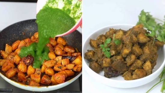 Kunal Kapur's dhaniya wale aloo recipe is a vegetarian comfort dish.