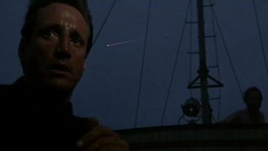 The shooting star seen in Steven Spielberg's Jaws.