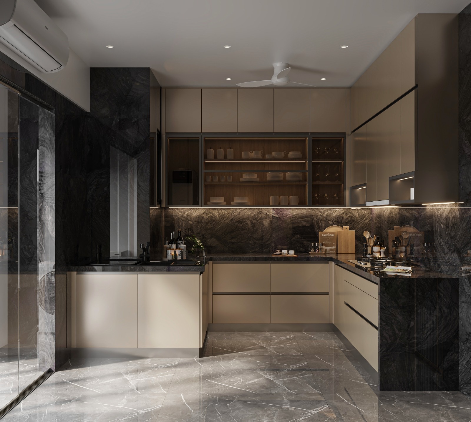 Crockery bridges the gap between daily utility and high-end interior styling. (Shreem Interior Design) Crockery bridges the gap between daily utility and high-end interior styling. (Shreem Interior Design)