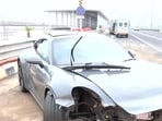 Days after tunnel fire, speeding Porsche crashes into Coastal Road divider, injures minor Days after tunnel fire, speeding Porsche crashes into Coastal Road divider, injures minor