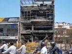 Aliganj commercial building (PTI)