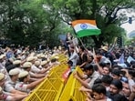 Activists and supporters of the Cockroach Janta Party (CJP) clash with police personnel during a protest demanding the resignation of India's Education Minister Dharmendra Pradhan over alleged NEET examination irregularities in New Delhi. Activists and supporters of the Cockroach Janta Party (CJP) clash with police personnel during a protest demanding the resignation of India's Education Minister Dharmendra Pradhan over alleged NEET examination irregularities in New Delhi.