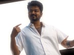 Vijay in a still from his final film, H Vinoth's Jana Nayagan.