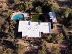 An aerial view of the home of Nancy Guthrie, the missing mother of "Today" show host Savannah Guthrie, in Tucson, Arizona.
