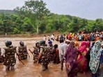 Tribal families affected by the Ken-Betwa river-linking project launched a 'Chita Andolan' (funeral pyre protest).