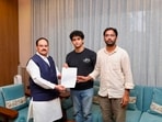 CJP spokespersons Saurav Das and Ashutosh Ranka met union minister JP Nadda. 