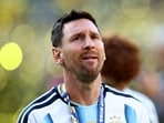 Lionel Messi looks dejected after losing the World Cup final.