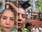 Shabana Azmi at CJP protest.