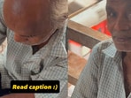 The office-goer's <span class='webrupee'>₹</span>100 gesture left the elderly man smiling.