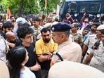 CJP Parliament march 2026 LIVE: The CJP march, proposed on the first day of the Monsoon Session of the Parliament, has not yet received the go-ahead by the Delhi Police.(HT Photo/ Sanchit Khanna)