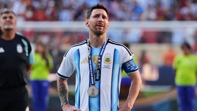 Lionel Messi left the World Cup in tears after he saw the Argentine fans singing for him despite losing the final. (AP Photo) Lionel Messi left the World Cup in tears after he saw the Argentine fans singing for him despite losing the final. (AP Photo)
