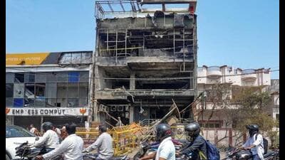 Aliganj commercial building (PTI)