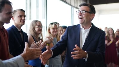 The 56-year-old Burnham will go to the palace, and Charles will ask him to form a government. (File Photo/AP) The 56-year-old Burnham will go to the palace, and Charles will ask him to form a government. (File Photo/AP)