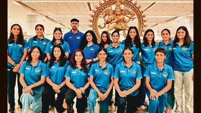 Chandigarh senior women’s cricket team. (HT Phot)
