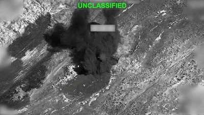 Iranian forces "completely destroyed a US early-warning radar system in a drone strike. (via REUTERS)