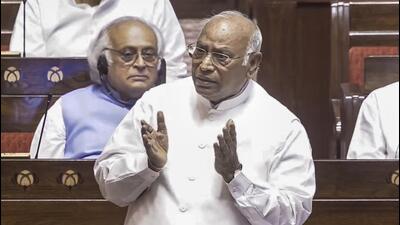 Mallikarjun Kharge, Leader of Opposition in Rajya Sabha. (PTI) Mallikarjun Kharge, Leader of Opposition in Rajya Sabha. (PTI)