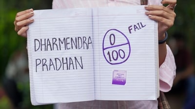 CJP supporters and several other protestors have resorted to witty slogans and meme-filled slogans since the start of the protests at Jantar Mantar in June.&nbsp;&nbsp; (PTI)