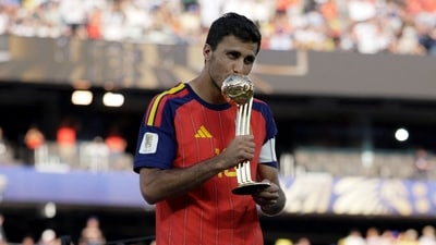 Rodri was picked as the Golden Ball winner for the FIFA 2026 World Cup. (REUTERS)