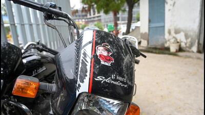 The incident took place around 12.45pm while they were returning from Sadarpur, Sector 45, towards Sector 96 and their bike hit the divider. (Sunil Ghosh/HT Photo)