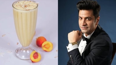 Celebrity Chef Kunal Kapur shares creamy peach lassi for hot summer days. (Instagram) Celebrity Chef Kunal Kapur shares creamy peach lassi for hot summer days. (Instagram)