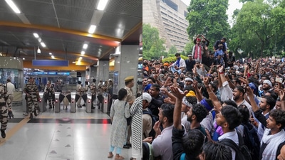 According to the DMRC, the gates of Janpath, Rajiv Chowk, Patel Chowk, Central Secretariat and Siva Tirth Metro stations have been closed until further instructions. (CJP/PTI) According to the DMRC, the gates of Janpath, Rajiv Chowk, Patel Chowk, Central Secretariat and Siva Tirth Metro stations have been closed until further instructions. (CJP/PTI)